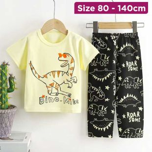 Delightful Summer Short Sleeves Cartoon PJ