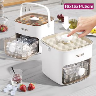 Ice Cube Mold 48-grid with Insulation Bag