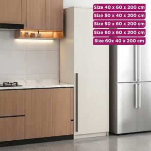 Wooden Kitchen Cabinet with Door and Wheels