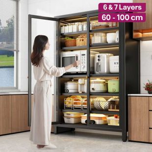 Multi Purpose Metal Kitchen Cabinet with Doors