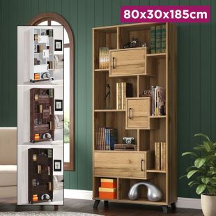 Roca Book Shelves Cabinet 80 x 30 x 185 cm