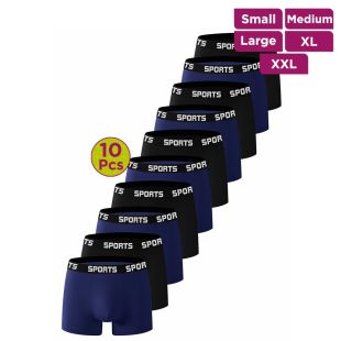 European Style Trendy Underwear Assorted Colors for Men - 10Pcs