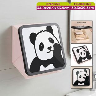 Wall Mounted Foldable Bathroom Storage Cabinet