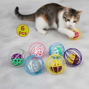 Mesh Ball in Cage Toy For Cats