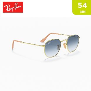 Hexagonal Flat Lenses Sunglasses with Gold Frame 54cm by Ray-Ban
