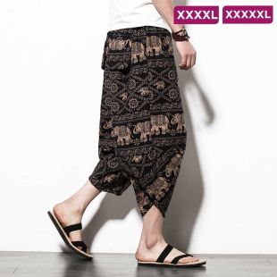 بنطلون بتصميم تايلاندي واسع فاخر للرجال