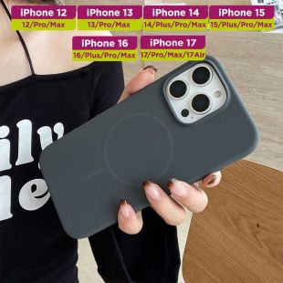 غطاء حماية سيليكون مغناطيسي أنيق لهواتف آيفون