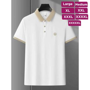 تيشيرت بولو مطرز خفيف للرجال