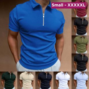 Solid Half-Sleeve Polo T-Shirt for Men