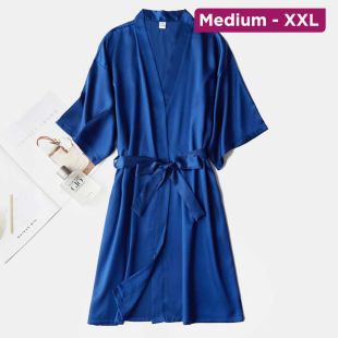 Soft Silky Short Robe for Women