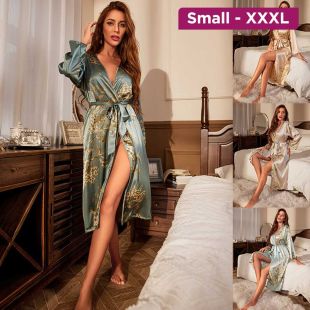 Long Silk Robe for Women