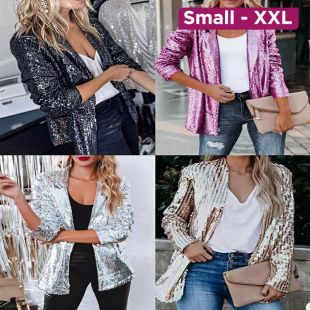 Sequin Blazer Jacket for Women