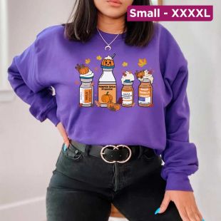 Elegant Printed Sweatshirt for Women