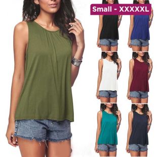 Simple Sleeveless Tank Top for Women