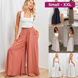Casual Wide-Leg Summer Pants for Women
