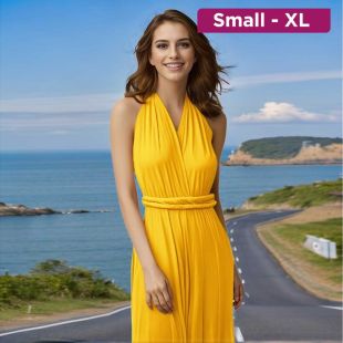 Elegant Long Dress X-shaped Back for Women