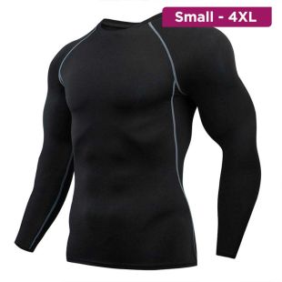 Men’s Compression Long-Sleeve Sports T-Shirt