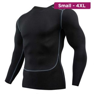 Men’s Flexible Long-Sleeve Sports T-Shirt
