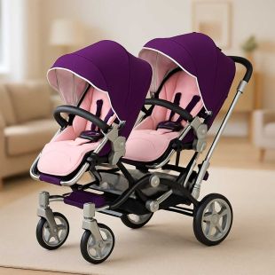 Foldable Double Baby Stroller