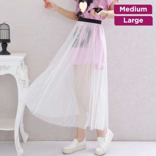 Elegant Short Mesh Skirt for Women