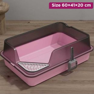 Cat Litter Box with Scoop 60×41×20 cm