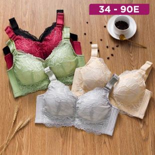 Shumao Breathable Wire-Free Padded Bra for Women