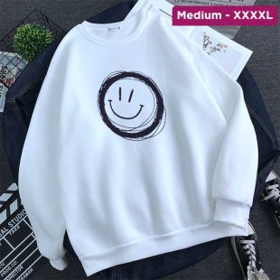 سويتشيرت رقبة دائرية مطبوع للرجال