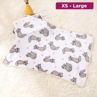 Fleece Blanket Cat Design Pets