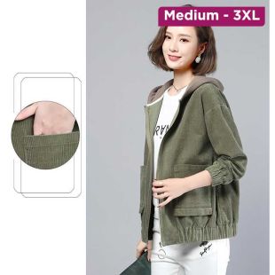 Women’s Loose Hooded Short-Sleeve Sweatshirt