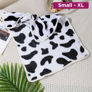 Velvet Cow Print Blanket for Pets