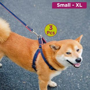 Pet Walking Harness 3Pcs Set