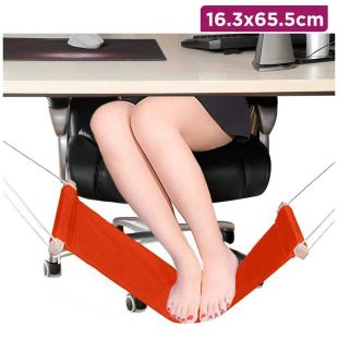 Foot Hammock Swing and Desk Rest 16.3×65.5cm