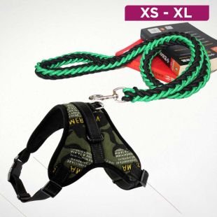 Adjustable Dog Chest Harness with Leash