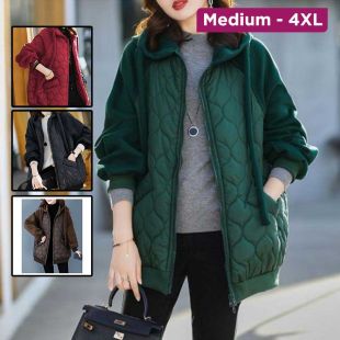 Thick Hooded Padded Jacket Women