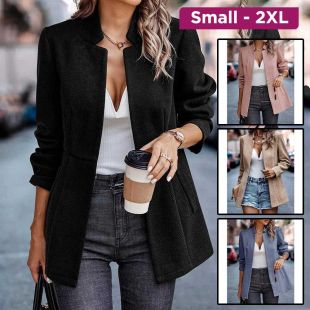 Elegant Woven Pattern Jacket Women