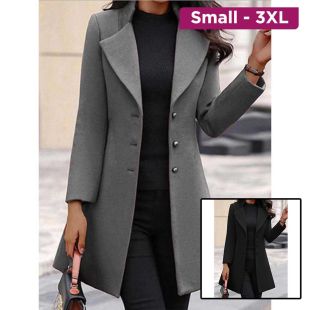 Classic Winter Mid-Length Coat Women
