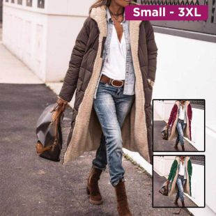 Winter Hooded Lined Coat Women