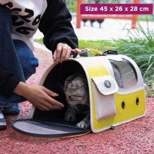 حقيبة كتف للحيوانات الأليفة جيدة التهوية