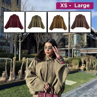 Women’s European and American Style Suede Baseball Jacket