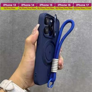 غطاء حماية مغناطيسي مع سوار تعليق لهواتف أيفون