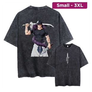 تيشيرت صيفي فضفاض بأكمام قصيرة من قماش الشنيل