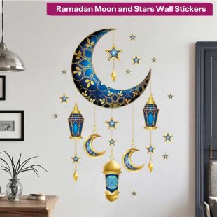 Ramadan Moon and Stars Wall Stickers