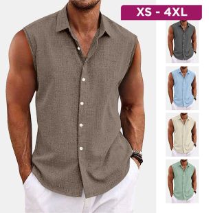 Collar Beach Sleeveless Shirt
