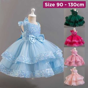 Elegant Tulle Ruffled Princess Dress
