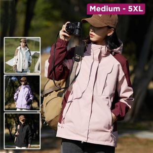 Outdoor 3 in 1 Waterproof Windproof Jacket for Women
