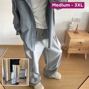 Korean Chic Loose Wide-Leg Work Pants for Women