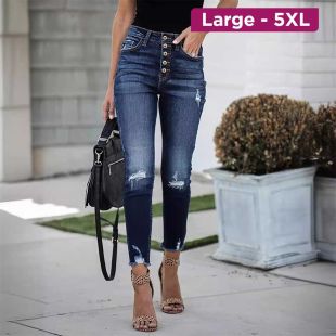 European American Distressed Skinny Jeans