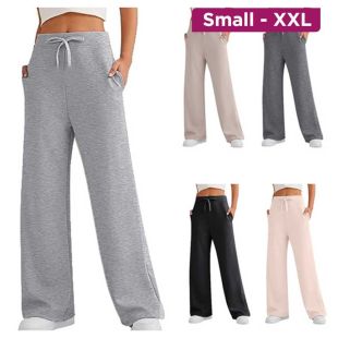 Elegant Loose Wide-Leg Sports Pants for Fall Leisure