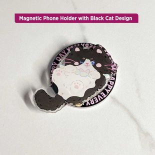 قاعدة هاتف مغناطيسية بتصميم Black Cat