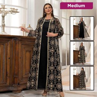Women’s Elegant Embroidered Two-Piece Kaftan